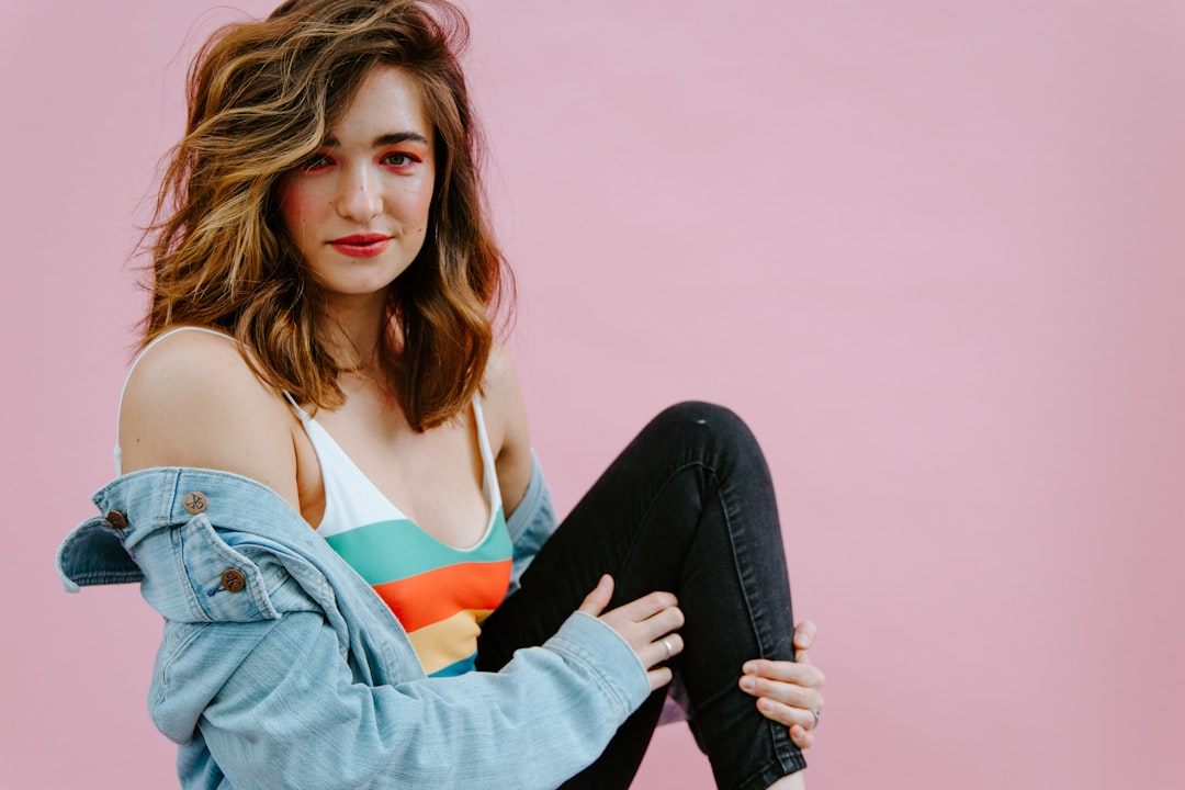 Fashion-influenced editorial portrait style reference